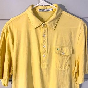 COPY - Masters Yellow Criquet Polo. Size Large.